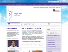 Tablet Screenshot of clinicaimplart.com.br